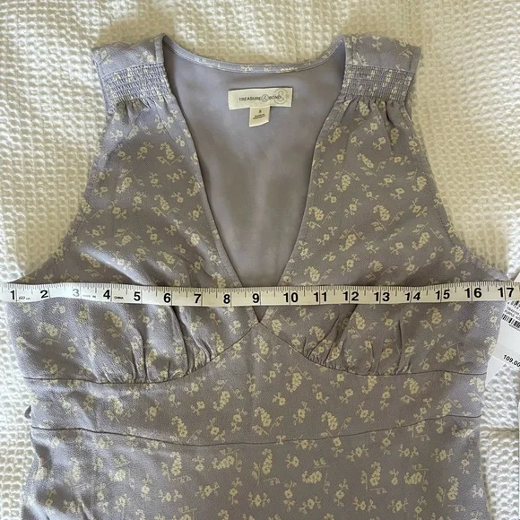 Treasure & Bond Calendar Floral Maxi Dress Size Small - Picture 14 of 16